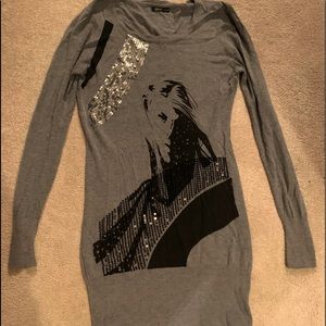 Longer length light-weight sweater